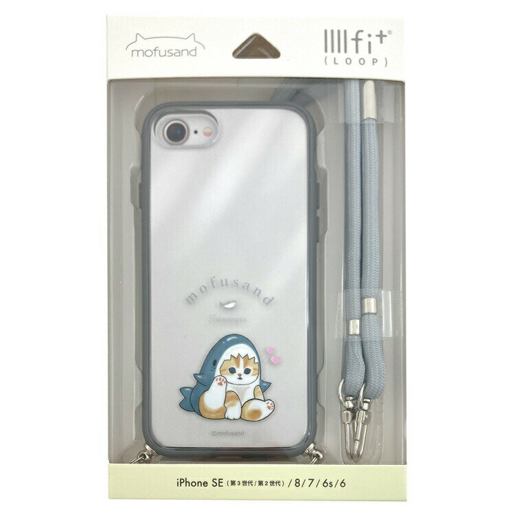 mofusand IIIIfit Loop iPhoneSE（第3世代/第2世代)/8/7/6s/6対応ケース 115221 モフサンド ぢゅの X 旧Twitter インスタ SNS 猫