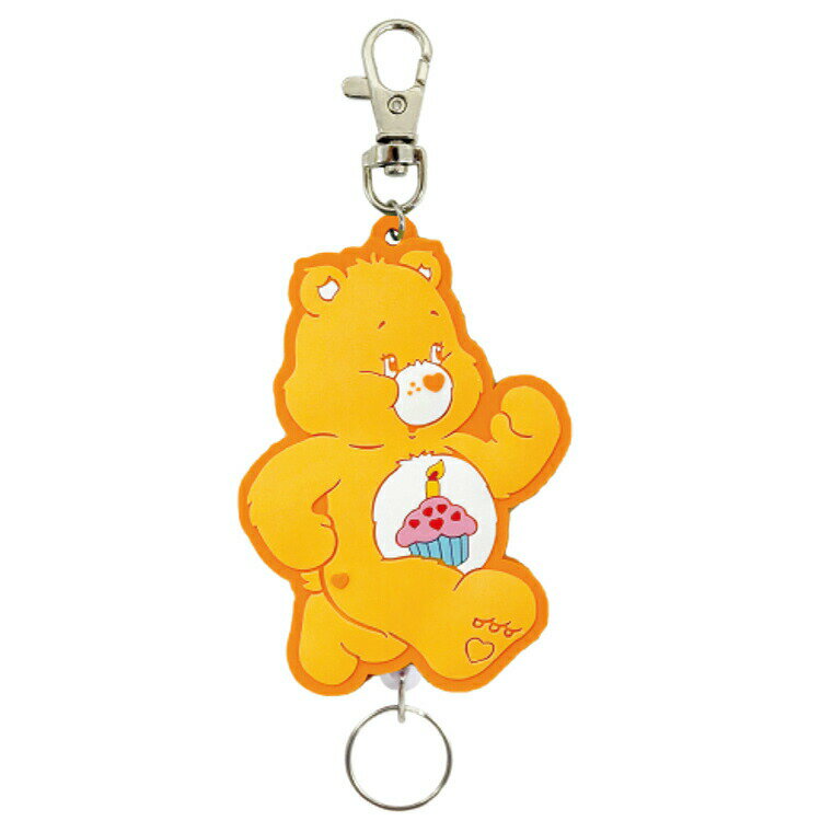 ケアベア 16224 ラバーリールキーホルダー Birthday Bear