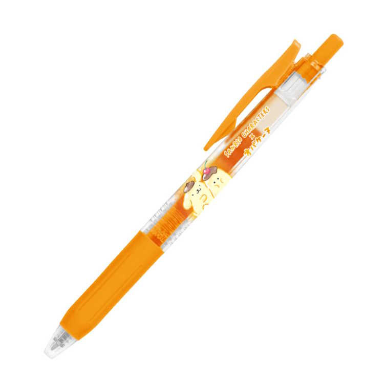 ポムポムプリン サラサクリップ ボールペン オレンジ サンリオキャラクターズ×オバケーヌ SARASA カラーペン クリップ 筆記具 筆記用具 199694