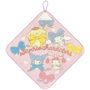 サンリオキャラクターズ ループ付きウォッシュタオル ビッグリボン 064930 入園入学 SANRIO マイメロディ クロミ シナモロール ポムポムプリン