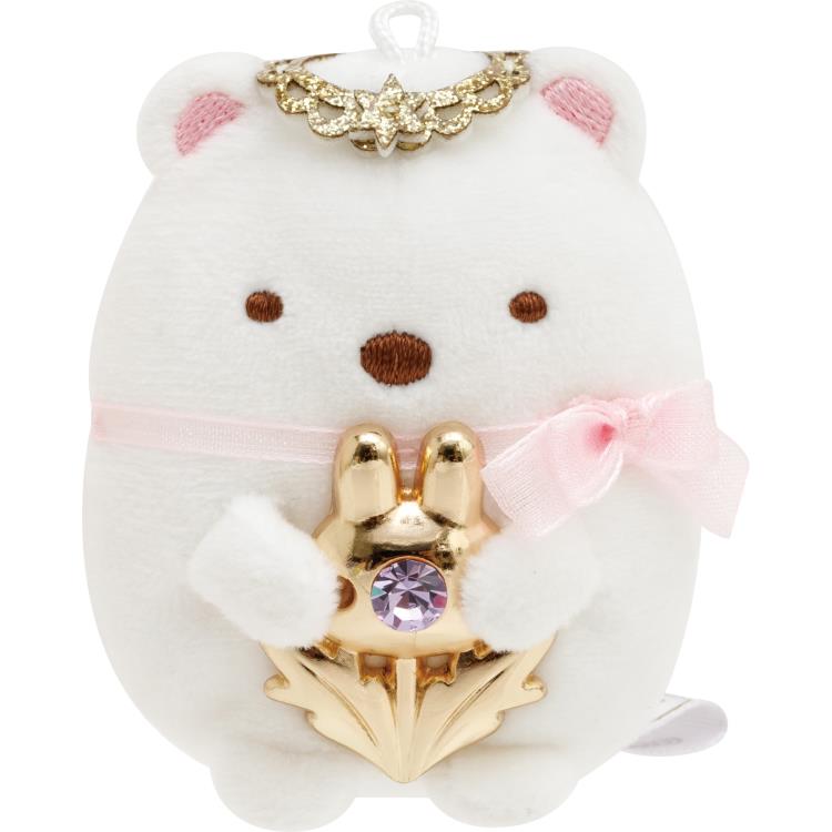 乐天商城 - すみっコぐらし てのりぬいぐるみ しろくま うさぎのふしぎなおまじない すみっコぐらしコレクション ラインストーン付きお花マスコット ヘッドドレス ヘッドティカ ティアラ
