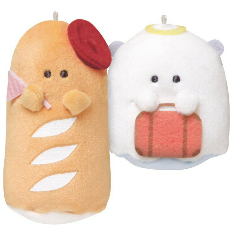 オバケーヌ ニコぬいキーホルダー フランスパーヌとテンシーヌ おばけ マスコット 2個セット おソロ 212201