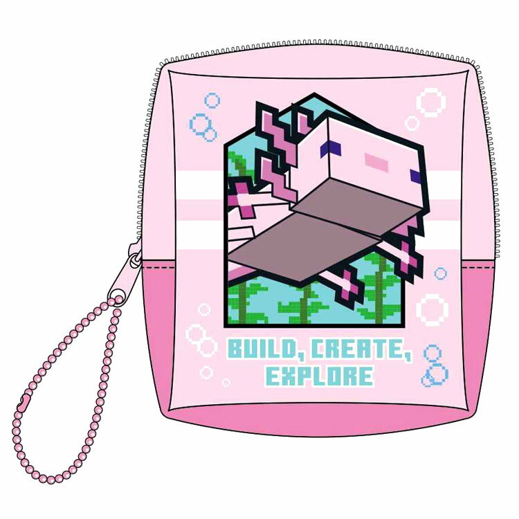 Minecraft 箱型ミニポーチ ウーパールーパー マインクラフト 560485