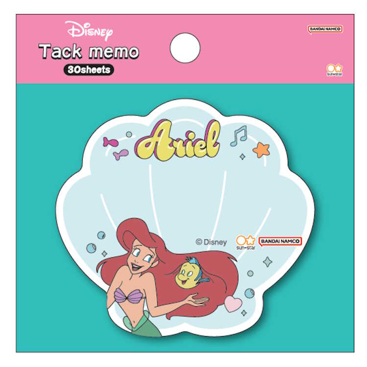 リトルマーメイド ダイカット付箋 アリエル ふせん めも メモ メッセージ 763262