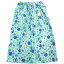 アクアフラワー マキタオル L 80cm ブルー サマーアイテム 巻きタオル 夏 シンプル 花柄 070160