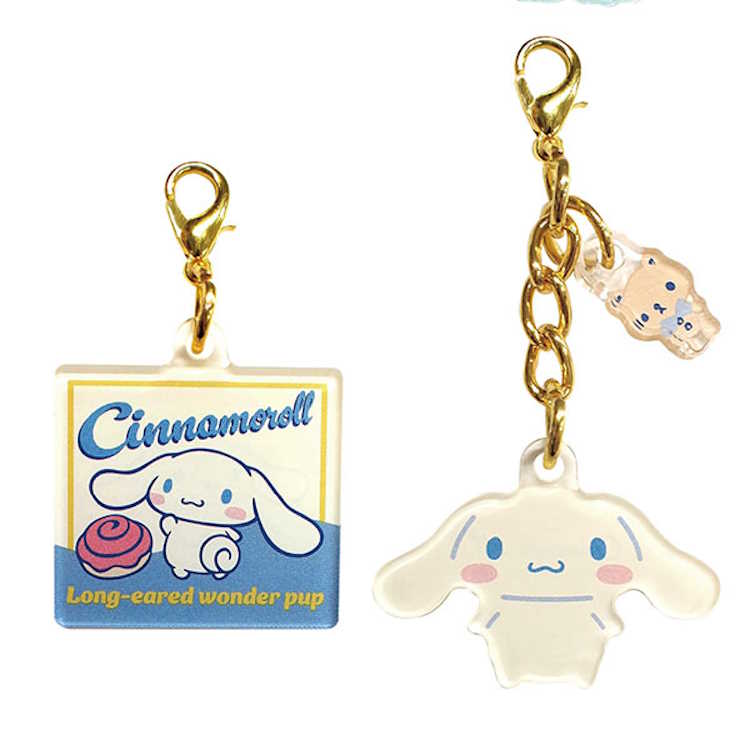 シナモロール アクリルチャームセット ヴィンテージレトロ チャーム コレクション マスコット 2つセット 577018のサムネイル