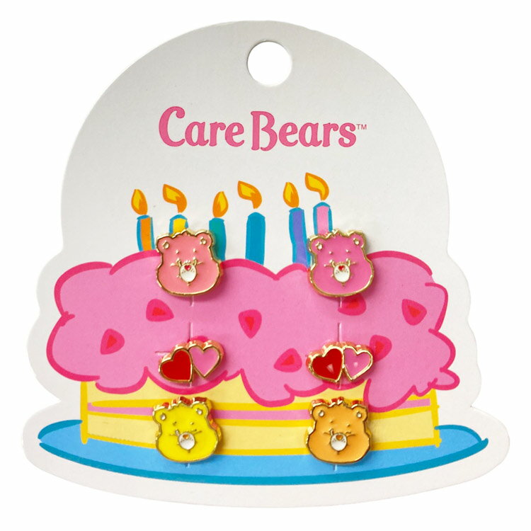ケアベア 6Pピアス ハート 389128 Care Bears 6個セット
