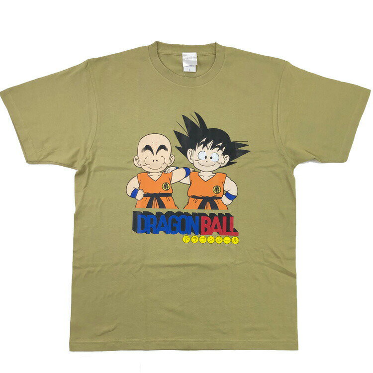 ドラゴンボール 半袖Tシャツ Lサイズ 悟空&クリリン 069478 大人 レディース 鳥山明