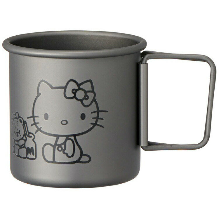 樂天商城 - ハローキティ AKOH1 折り畳みハンドル付マグカップ 320ml スケーター