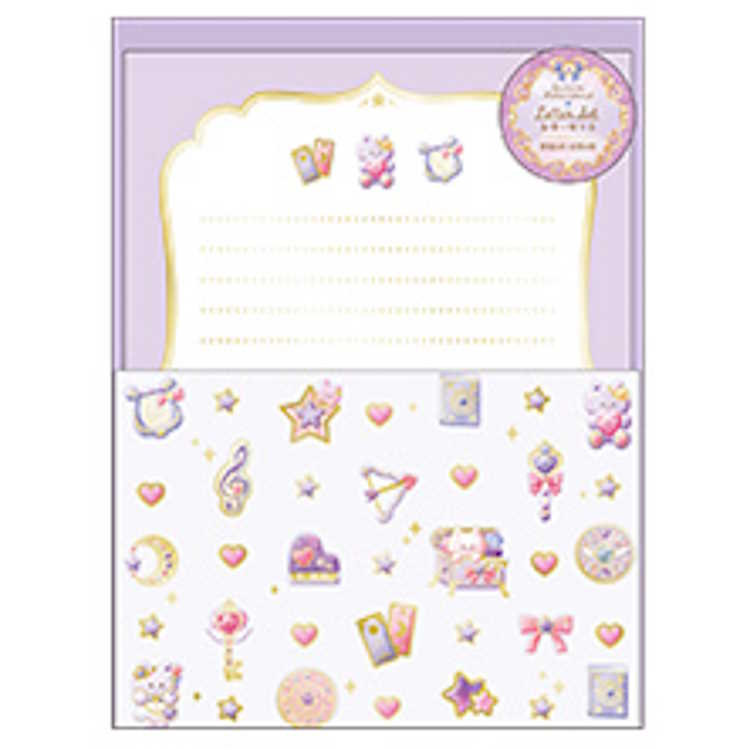 ECRIN HEUREUX 箔押しレターセット メロディー エクランウルー 手紙 てがみ メッセージ 便箋 びんせん ..