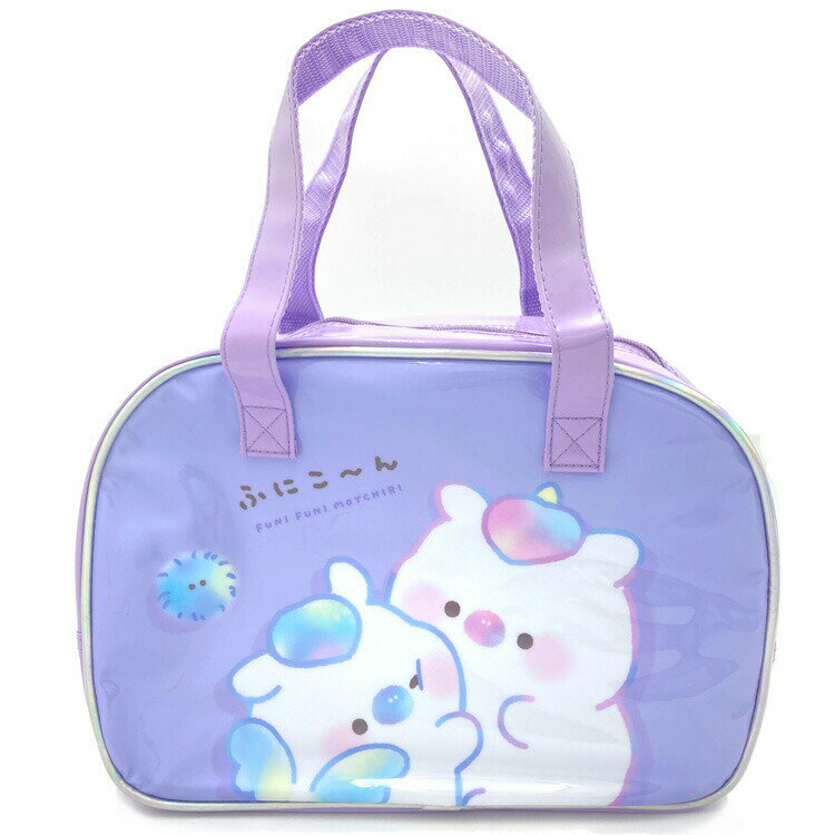 フニコーン ボストン型クリアバッグ プールバッグ サマーバッグ スイミングバッグ レッスンバッグ サマ..