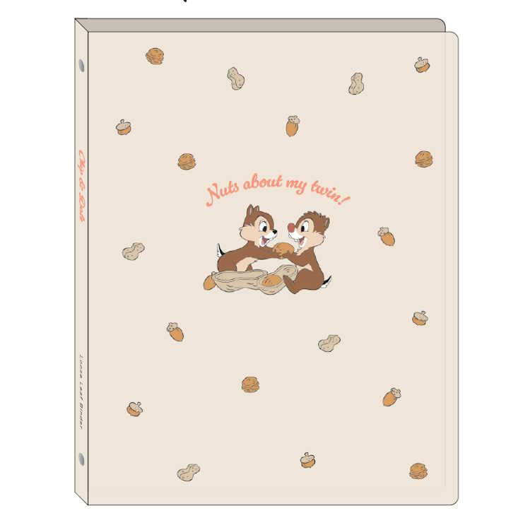 チップ＆デール ルーズリーフバインダー 26穴 バインダー ルーズリーフとじる ノート 768984