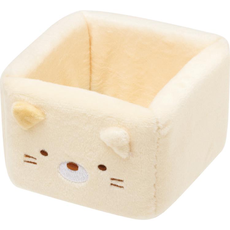すみっコぐらし ぬいぐるみマルチトレイM ねこ オフホワイト 小物入れ