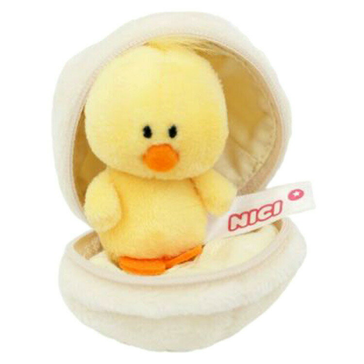NICI ビーンバッグ タマゴ＋ヒヨコ 7cm ぬいぐるみキーリング キーホルダー マスコット ニキ 動物 アニ..
