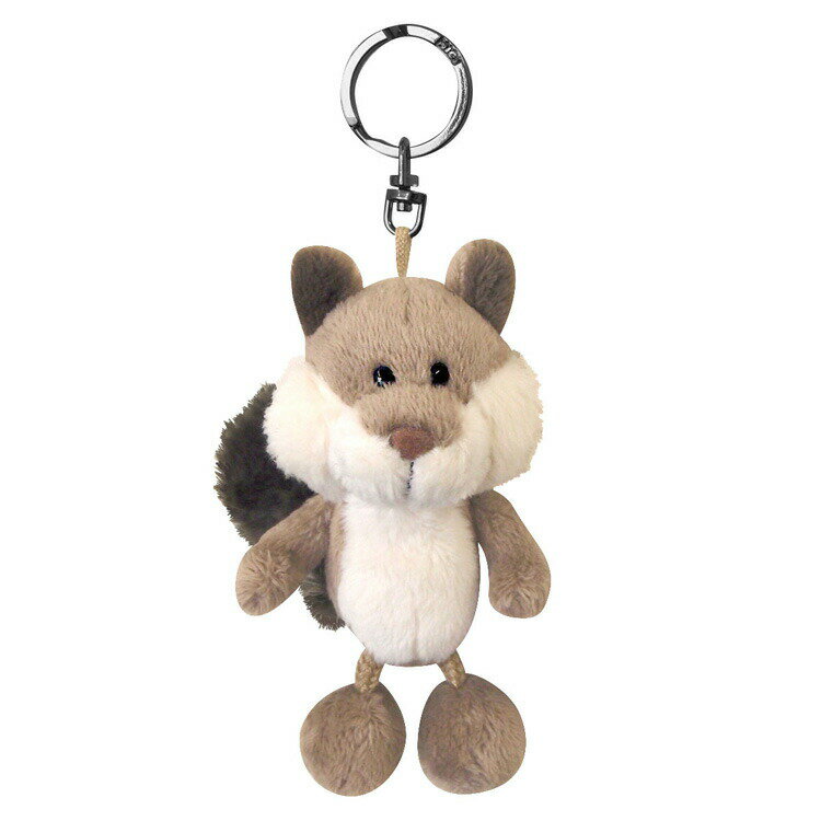 NICI ビーンバッグ シマリス 10cm ぬいぐるみキーリング キーホルダー マスコット ニキ 動物 アニマル