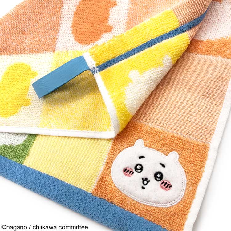 ちいかわ 41-1081070ウォッシュタオル パターン オレンジ 2