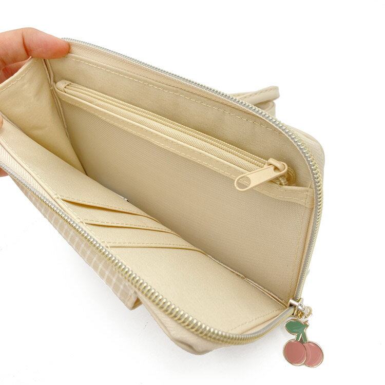 ミッフィー スマホショルダー ベージュ 149034 チェックシリーズ miffy ディックブルーナ 3