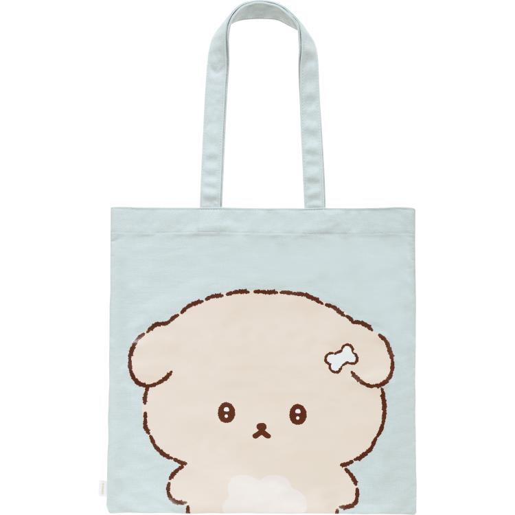 樂天商城 - いしよわちゃん トートバッグ 明日のじぶんにまかせます 水色 ブルー サブバッグ ショルダー