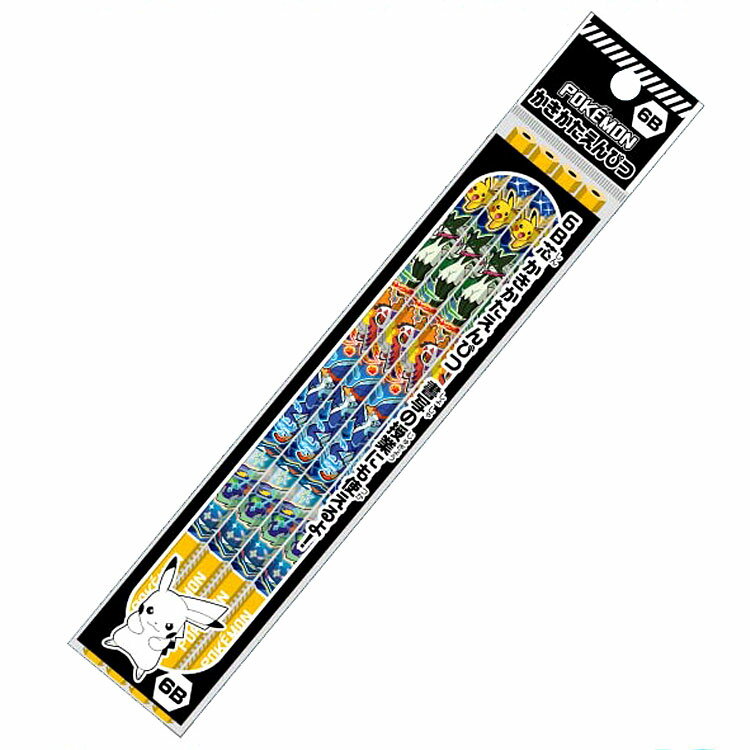 ポケットモンスター かきかたえんぴつ6B 4本パック 312116 わくわく新学期 pokemon ポケモン ショウワノート 入園入学
