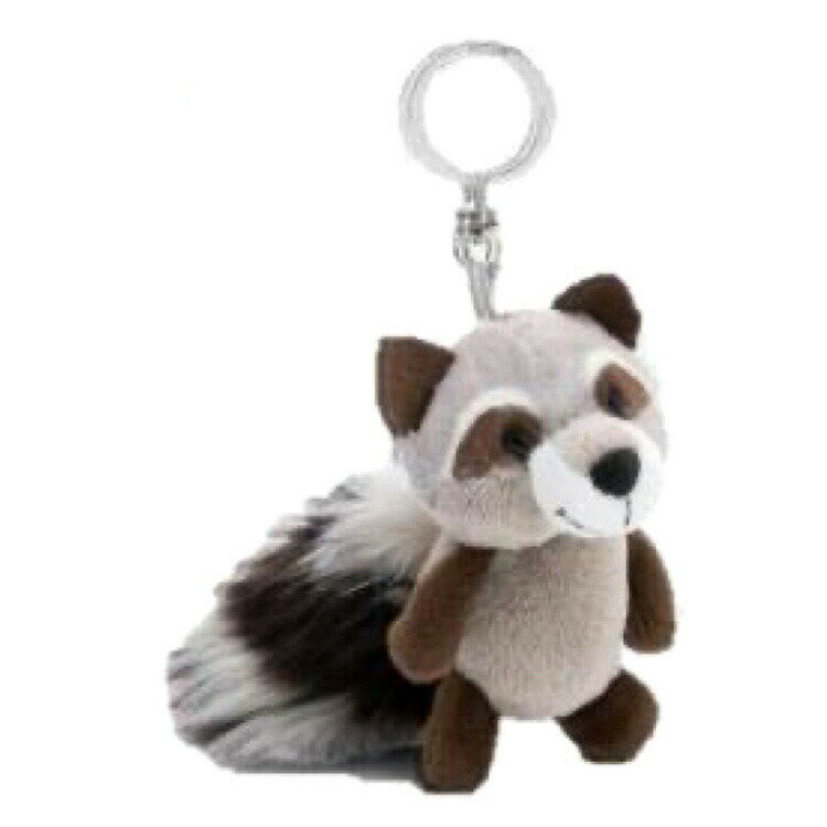 NICI ビーンバッグ ラクーン レノ 10cm DreamyWinter2024 キーリング キーホルダー ニキ GREEN サステナブル(4.0)