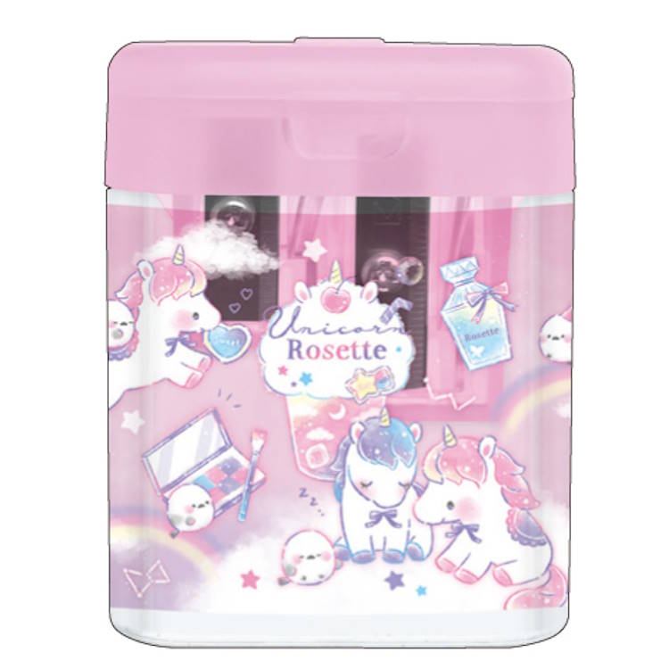 ユニコーンロゼット ツイン鉛筆けずり えんぴつ削り 携帯 コンパクト 新学期 221338 入園入学