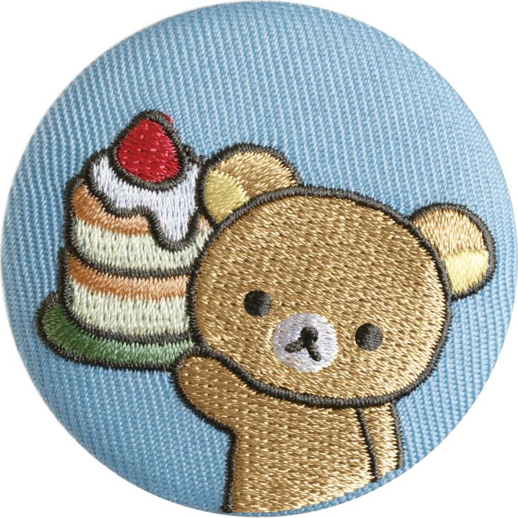 【中身はランダム】リラックマ 刺しゅう缶バッジコレクション BASIC RILAKKUMA Favorite Things ベーシック