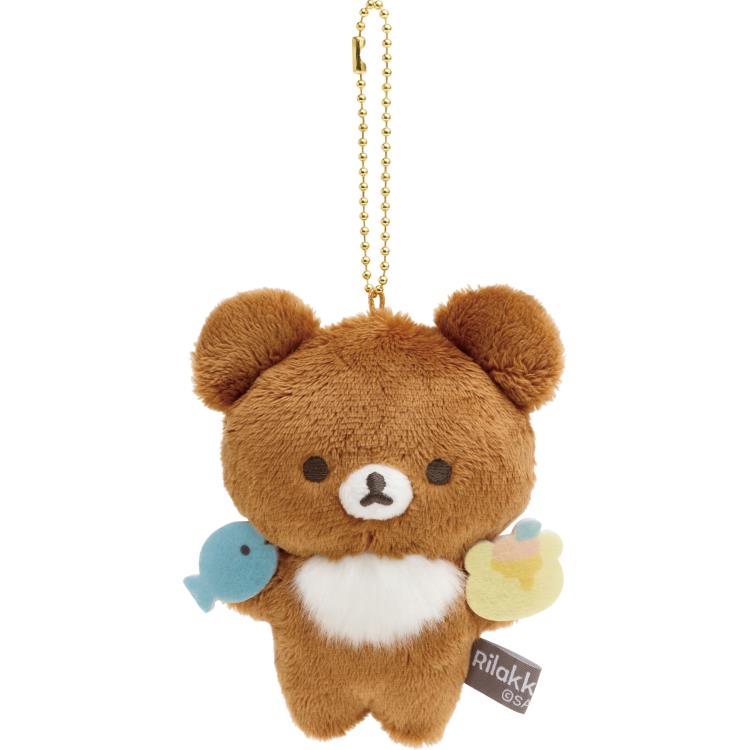 リラックマ ぶらさげぬいぐるみ チャイロイコグマ BASIC RILAKKUMA Favorite Things ベーシック ボールチェーン付ぬいぐるみ キーホルダー