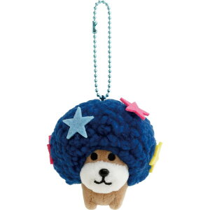 アフロ犬 ぶらさげぬいぐるみ あのころのともだち キーホルダー ボールチェーン付ぬいぐるみ