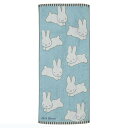 ミッフィー フェイスタオル うさぎがいっぱい 750249 水色 miffy