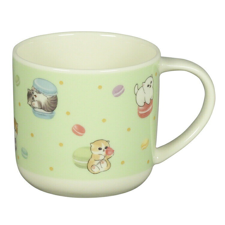 mofusand マグ350ml マカロン 153017 スイーツにゃん モフサンド ぢゅの 猫のサムネイル