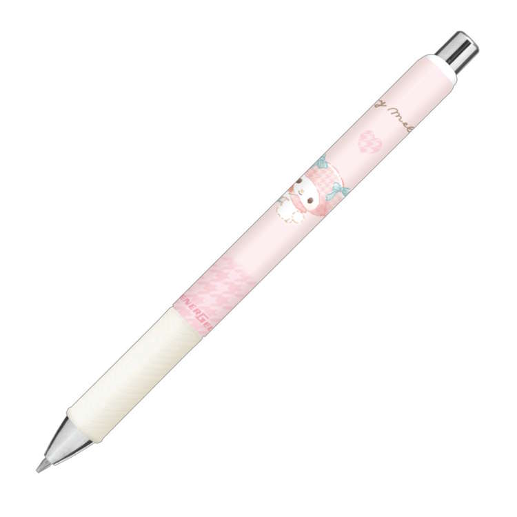 乐天商城 - マイメロディ エナージェルボールペン ふわふわラテ ボールペン 単色 クリップ付き 261506
