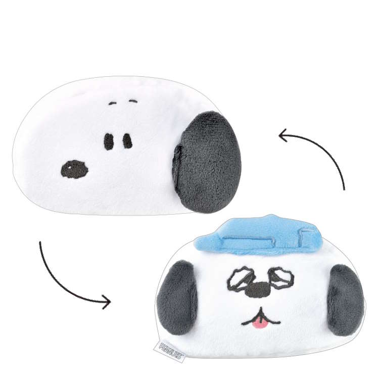 乐天商城 - スヌーピー ひっくるんペンポーチ 筆箱 ふでばこ リバーシブル ひっくり返す ケース 小物入れ 268611