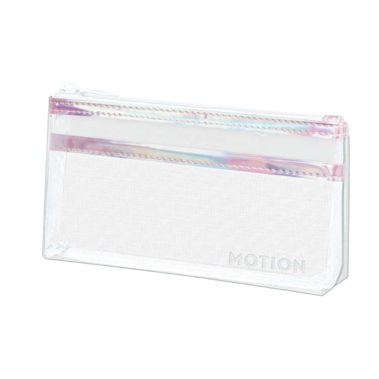 Rakuten - MOTiON クリアフラットペンポーチ オーロラ 筆箱 ふでばこ ふでいれ ペンケース クリア 240414