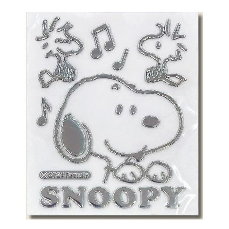 スヌーピー エンブレムステッカー フェイスアップ 049155 カー用品 SNOOPY ピーナッツ