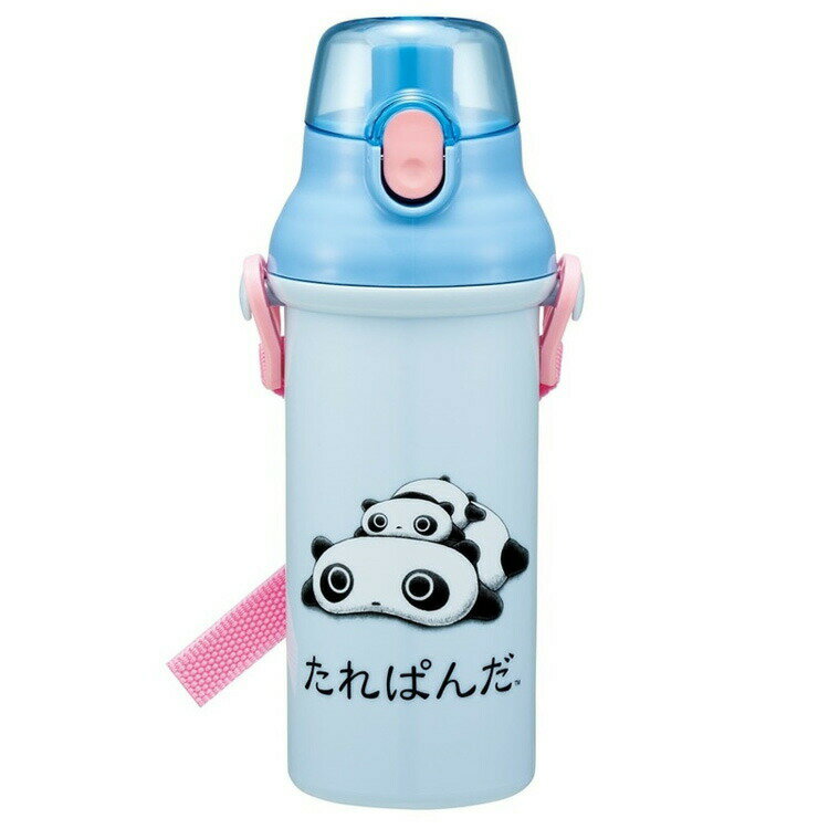 儿童用水壶 - たれぱんだ PSB5SANAG 抗菌食洗機対応直飲みプラワンタッチボトル480ml サンエックス ランチ雑貨 スケーター