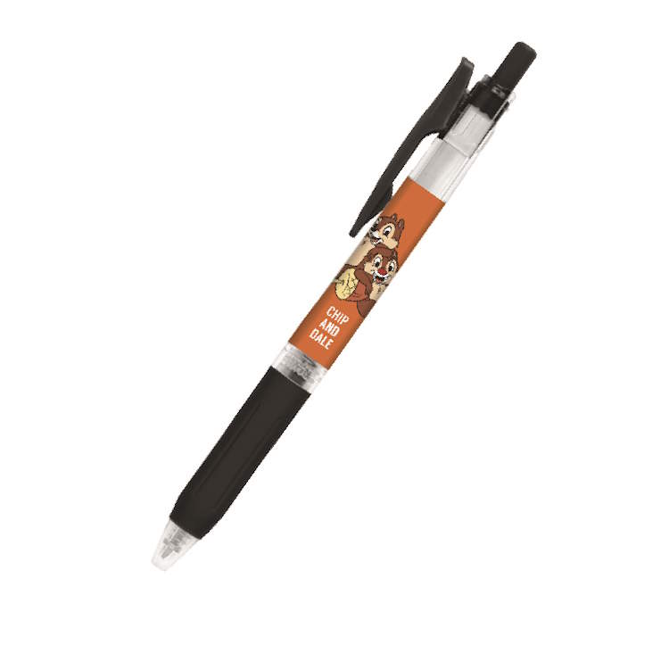 チップ&デール ノック式ジェルボールペン サラサクリップ ブラック SARASA ボールペン 黒色 ペン 筆記具 筆記用具 260394