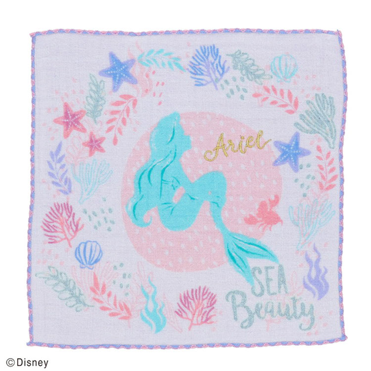 リトルマーメイド ミニタオル アリエル オーシャンリース 901832 Disney ディズニー 丸眞 マルシン