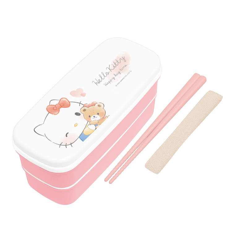 ハローキティスリム2段ランチボック...