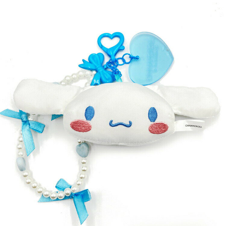 シナモロール マスコット付きビーズストラップ クッションリボンシリーズ 983784