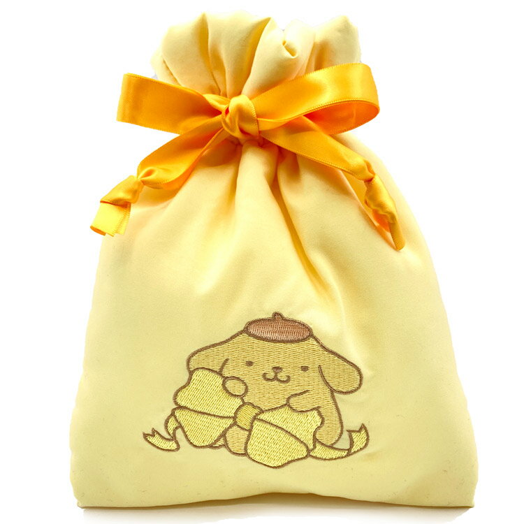 ポムポムプリン 巾着ポーチ クッションリボンシリーズ 983753