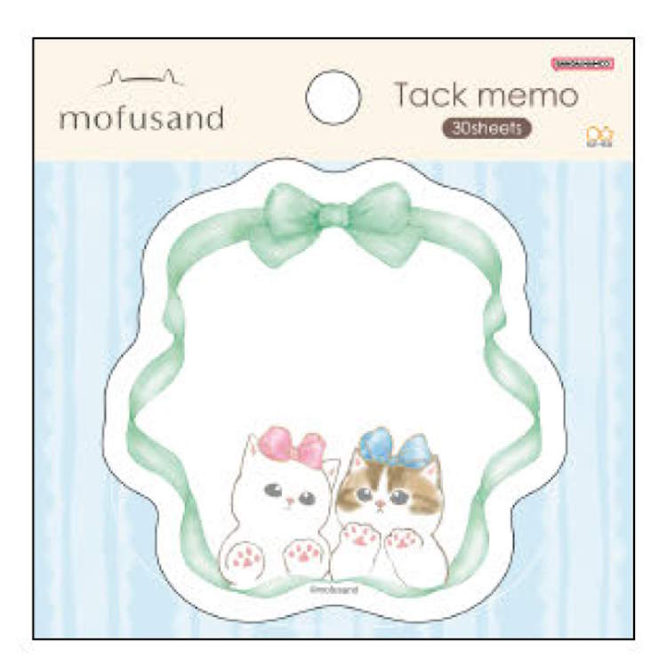 mofusand ダイカット付箋 りぼん モフサンド ふせん フセン メモ めも メッセージ 伝言 第9弾 786995