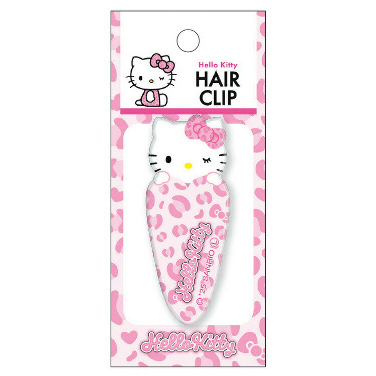 ハローキティ ヘアクリップ ピンク 057110 ギャルキティ SANRIO サンリオ ヒョウ柄のサムネイル