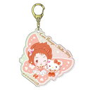 Yes!プリキュア5GoGo!×サンリオキャラクターズ オーロラアクリルキーホルダー02 キュアルージュ×ハローキティ Precure ぷりきゅあ コラボ