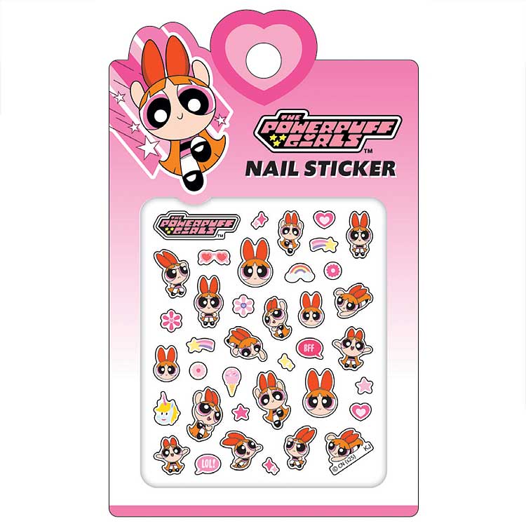 乐天商城 - パワーパフガールズ ネイルステッカー ブロッサム 055451
