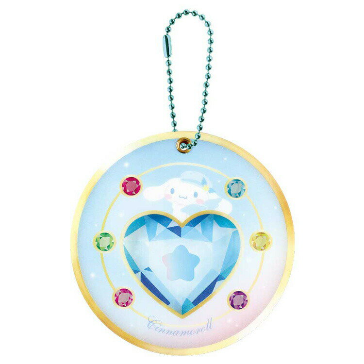 シナモロール コンパクト風アクリルミラー 243938 マジカルジュエリー SANRIO サンリオ ブルー 青 水色