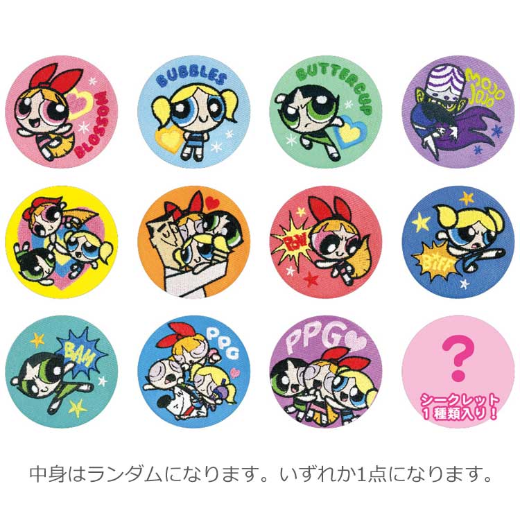 【中身はランダム】パワーパフガールズ シークレット刺繍缶バッジ 247721のサムネイル