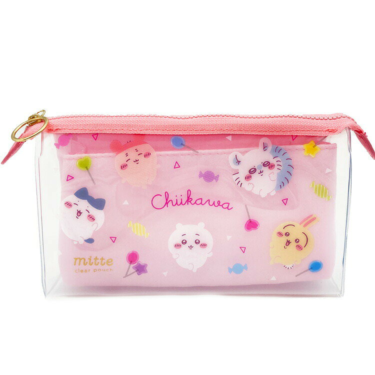 ちいかわ グッズ クリアポーチ マチ mitte ロリポップ