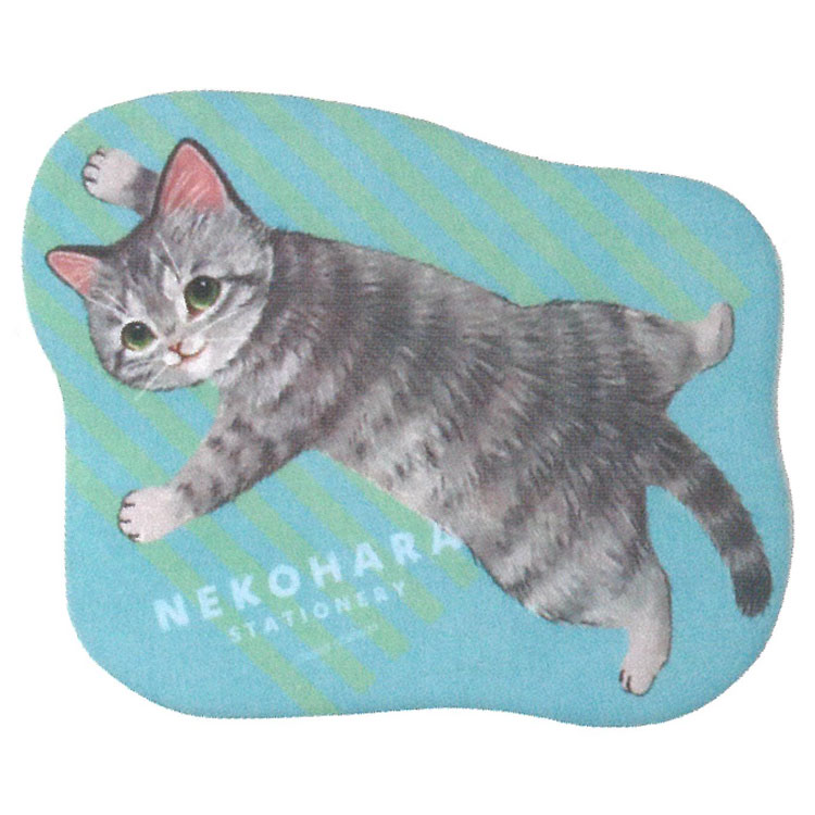 ねこハラ文具 ねこハラ特大シール グリーン 709635 霜田有沙 しもだありさ 学研ステイフル