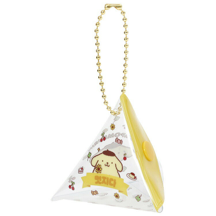ポムポムプリン 三角テトラ型ミニポーチ かっこいい 078984 ハングル文字 韓国語 SANRIO サンリオ