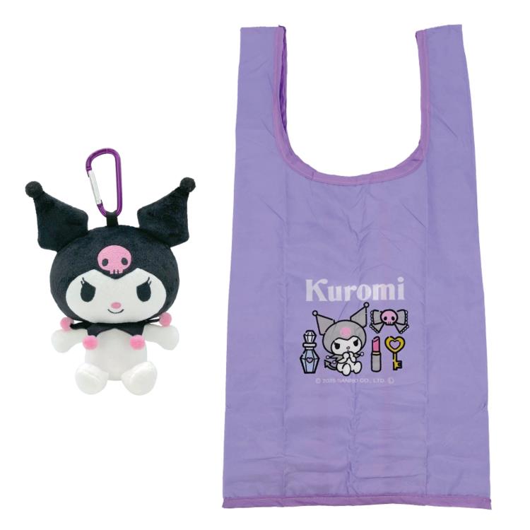 乐天商城 - クロミ ぬいぐるみエコバッグ スタンダード 208361 サンリオ KUROMI